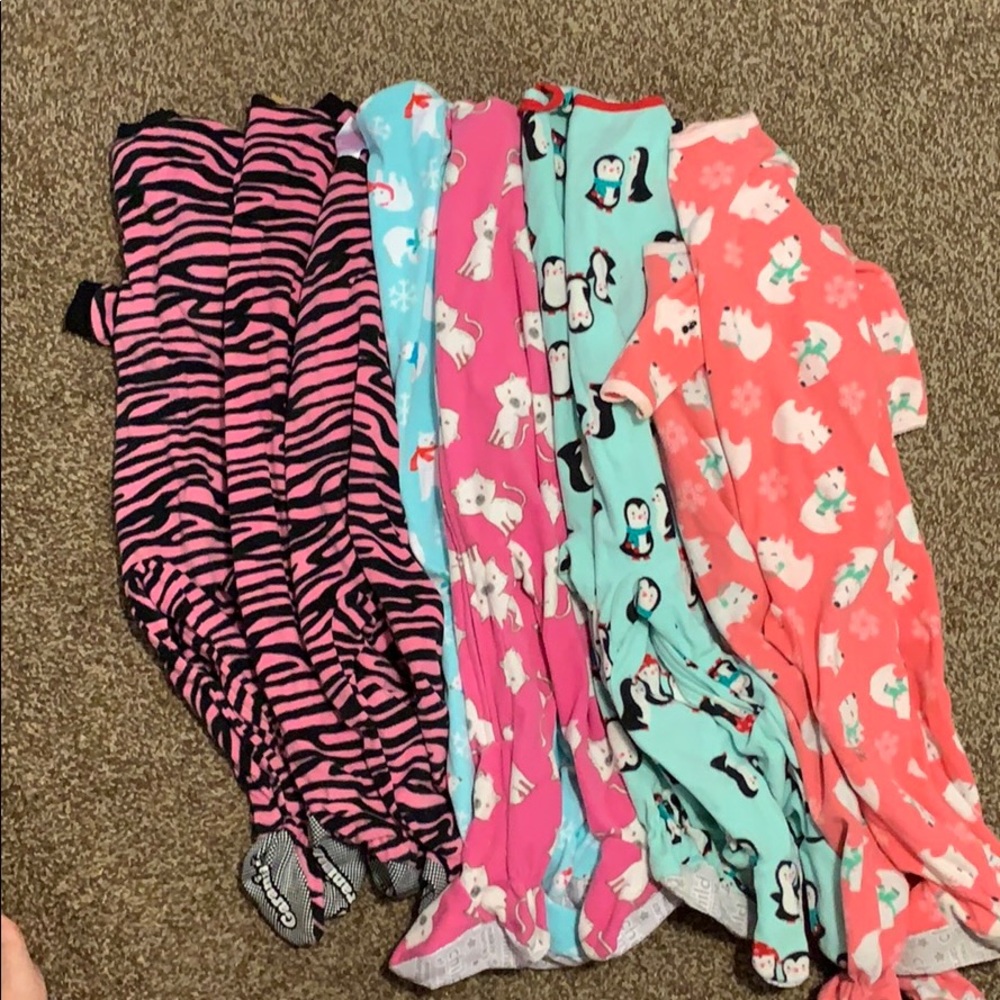 24 months Carters fleece sleepers (8 count)